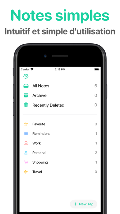 Screenshot #1 pour Note: Widget Notes App
