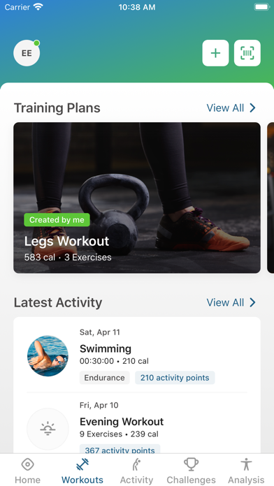 Motion Fitness. Screenshot