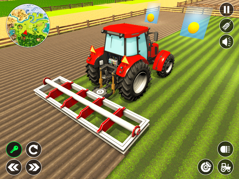 Tractor Driving Farming Game official gameplay screenshot 1