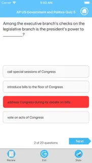 ap us government quiz iphone screenshot 4