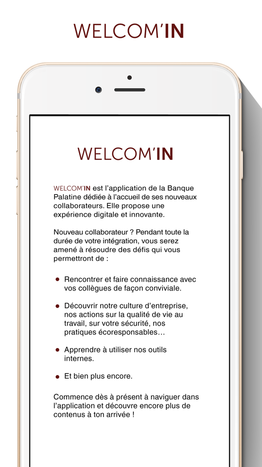 #2. Welcom'IN (iOS) Podle: Furet Company