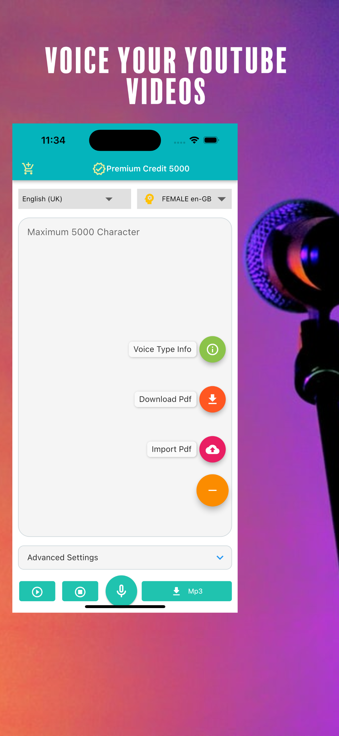 Narrator- text to speech (tts)