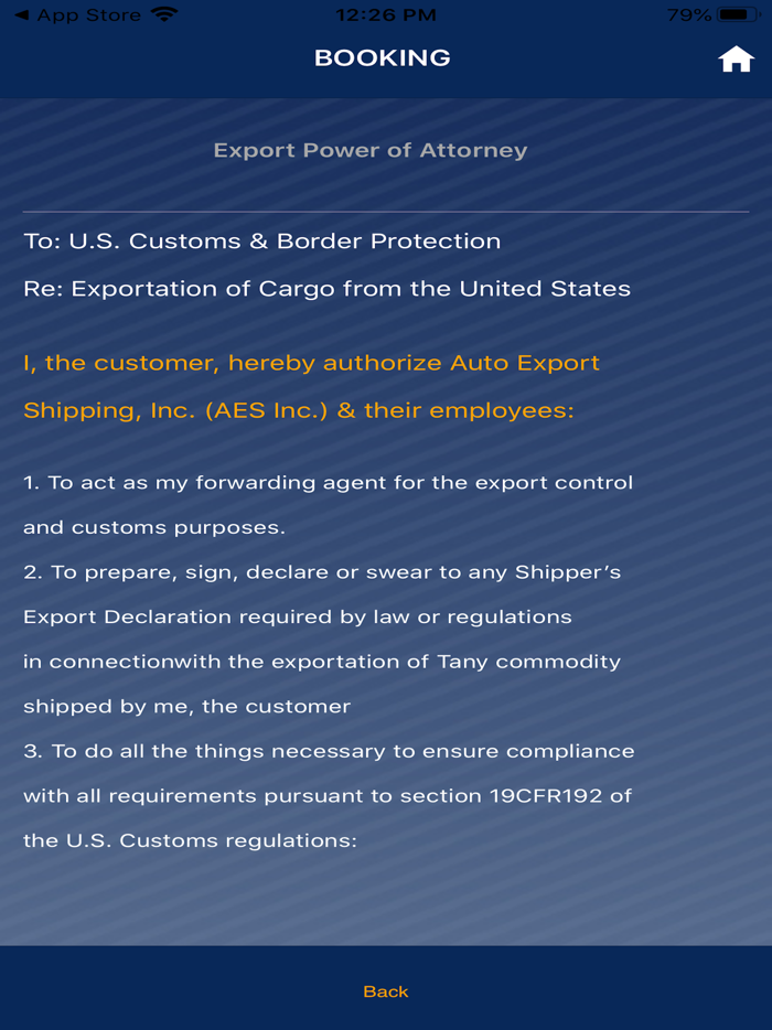 AES Auto Export Shipping