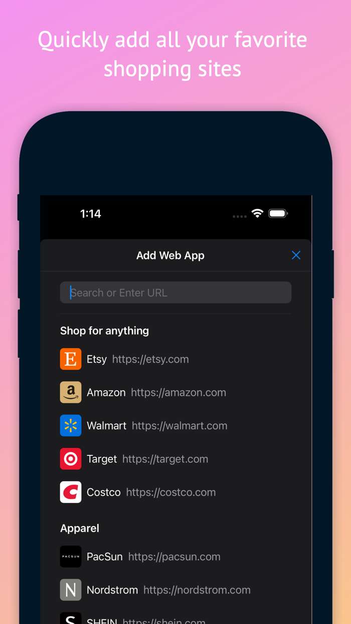 Friendly Shopping Browser