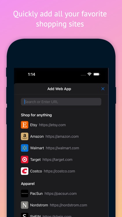 Friendly Shopping Browser