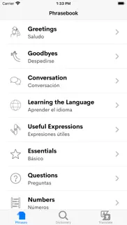 learn spanish - beginners iphone screenshot 1
