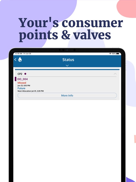 Tethys water distribution