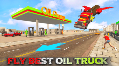 Oil Truck Games: Flying Games Screenshot