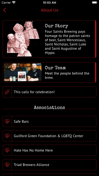 Four Saints Brewing Company Screenshot