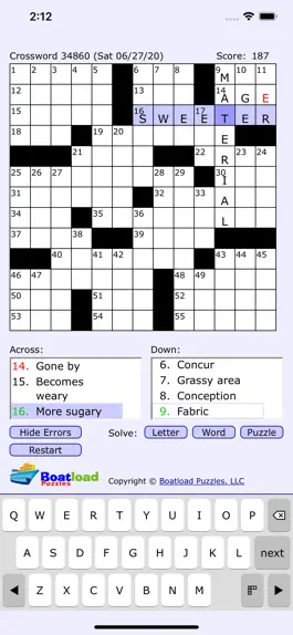 Game screenshot Boatload's Daily Crosswords mod apk