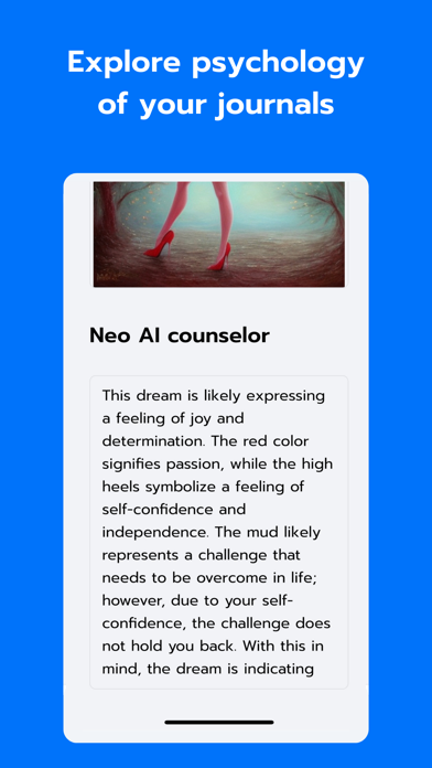 Neo Therapy - AI Journal Screenshot