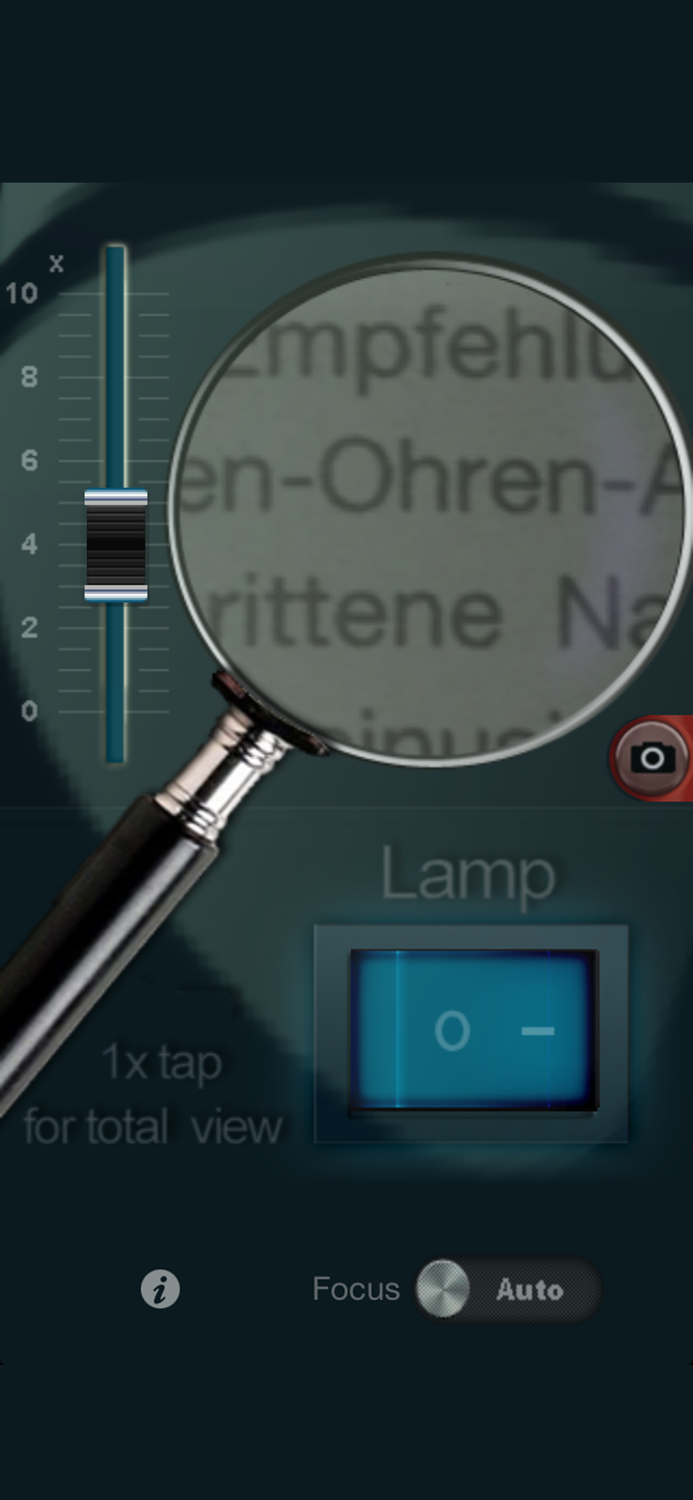 Magnifier with lightzoom