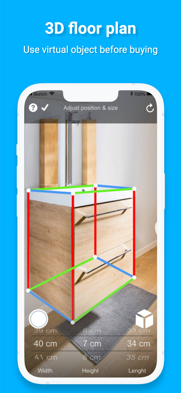 Measuring Tape App with Camera