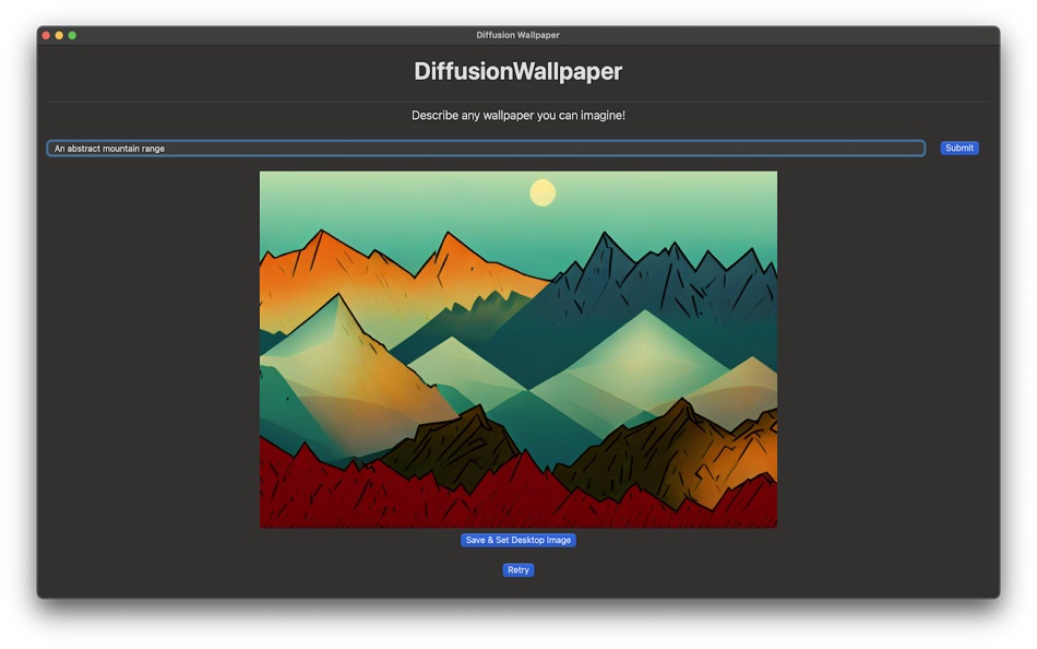 #2. Diffusion Wallpaper (macOS) 由: Matthew Meyer