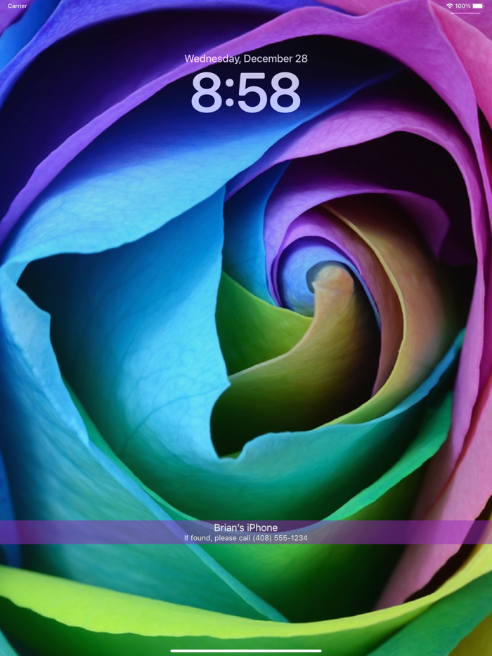 LostFound Lock Screen Banner