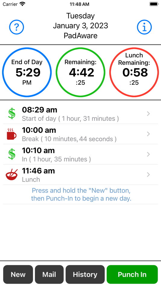 #1. PadAware™ Time Clock (macOS) 由: PadAware
