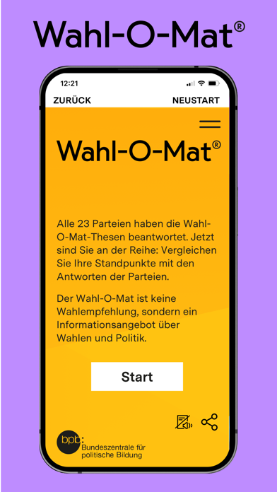 Wahl-O-Mat Screenshot