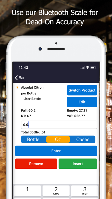Bar Patrol Inventory App Screenshot