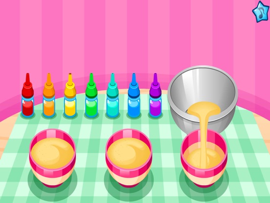 Cooking colorful cupcakes game screenshot 3