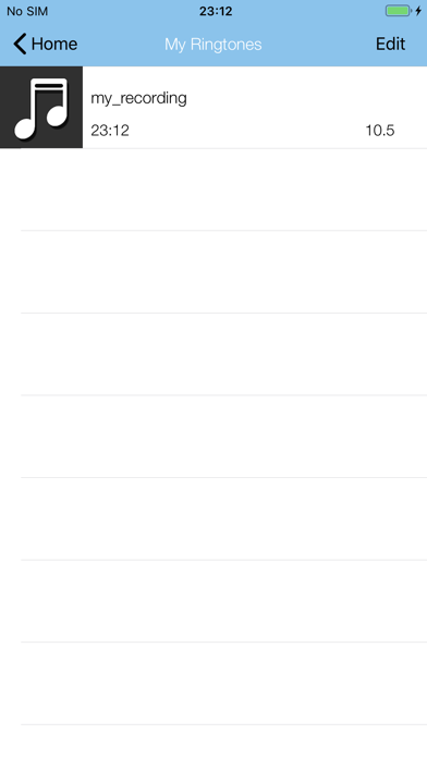 MP3 2 Ringtone Lite Screenshot