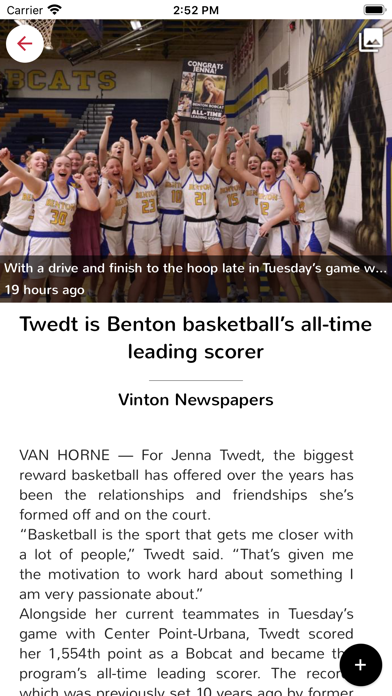 Vinton Newspapers Screenshot