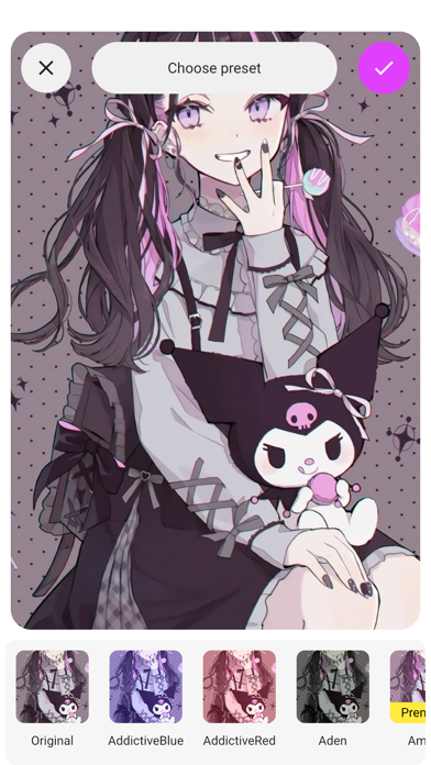 Art kuromi & melody wallpapers Screenshot