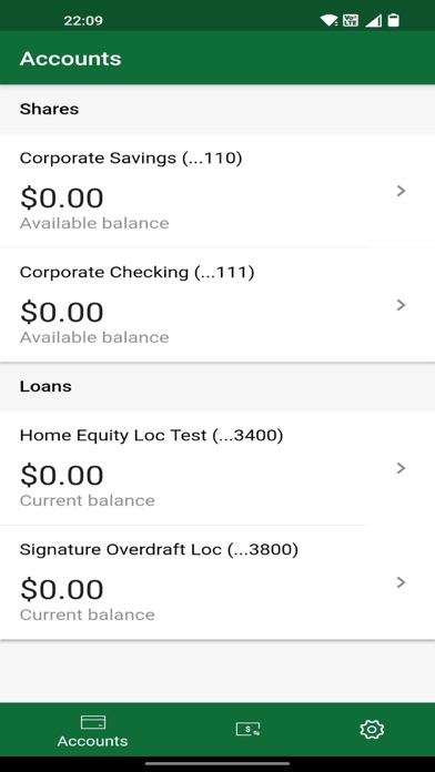 Parkway Federal Credit Union Screenshot