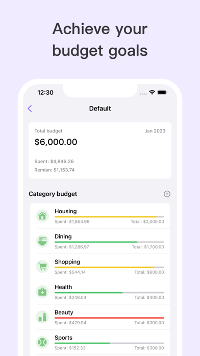 Bekke - Budget Planner Tracker Screenshot
