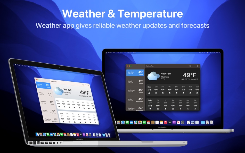 Weather Forecast App: Menu bar - 1.1 - (macOS)