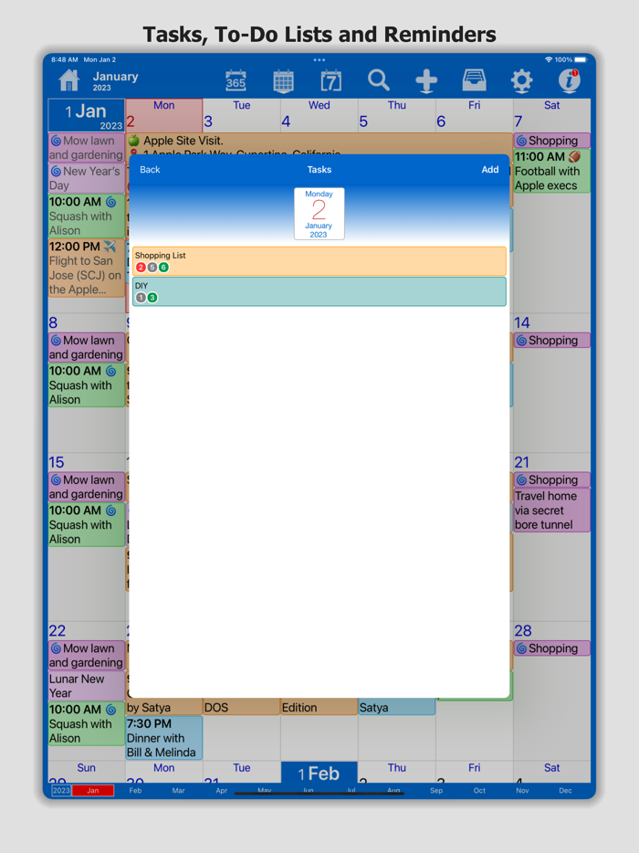 Calendar Widget and Planner