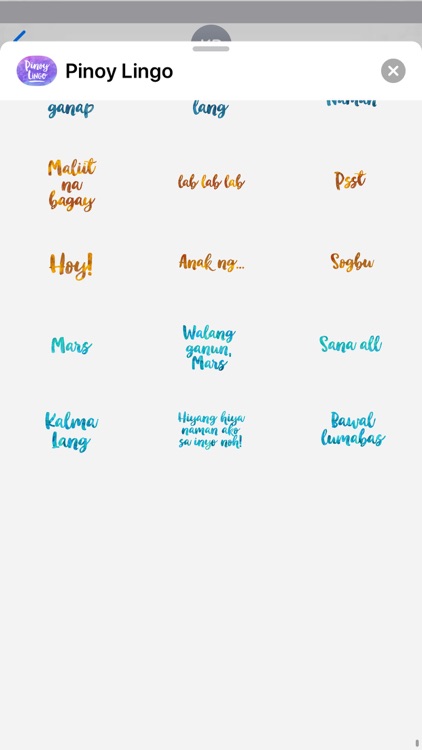 Pinoy Lingo for iMessage screenshot-5
