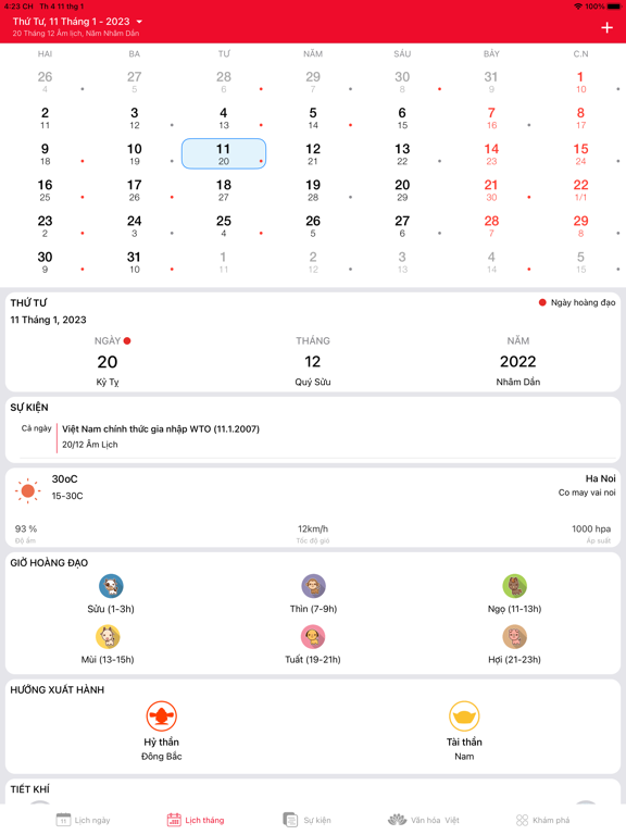 Screenshot #4 pour Lịch Vạn Niên 2024 - Lịch Việt