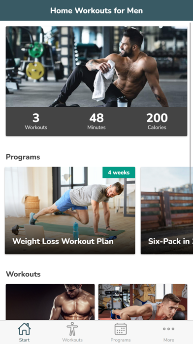 Home Workouts for Men Screenshot