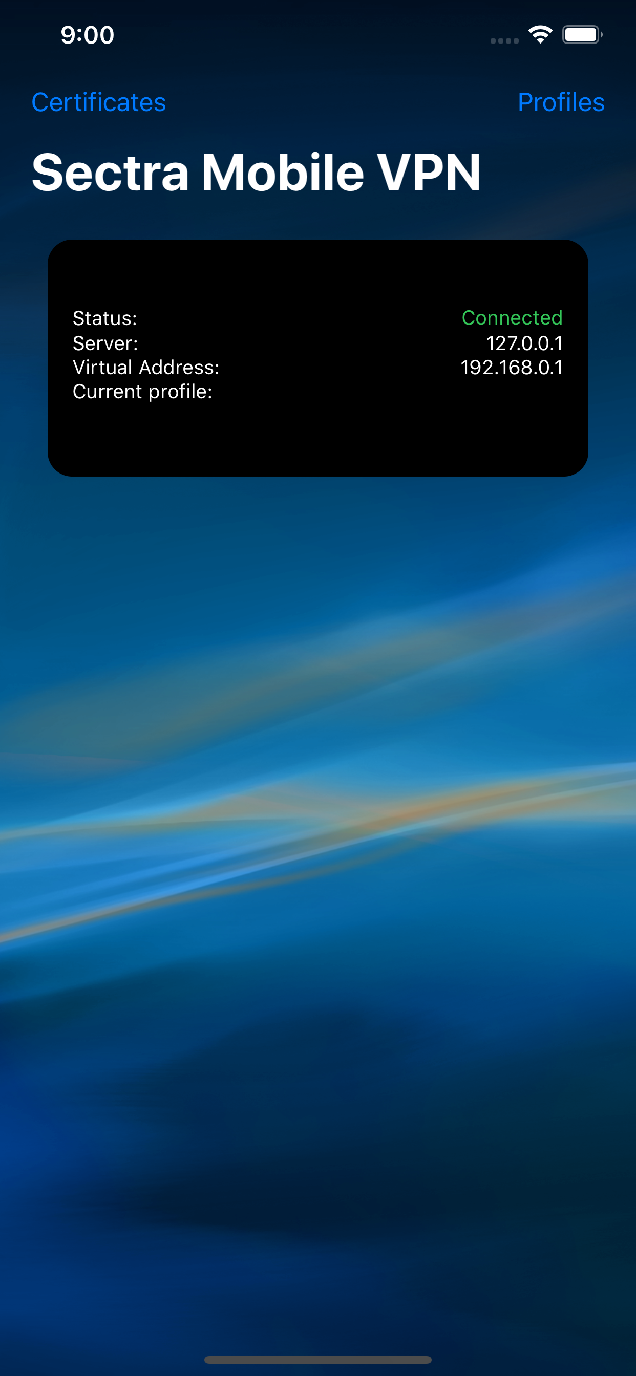 Sectra Mobile VPN
