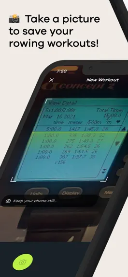 Game screenshot ErgScan - Rowing Workouts Log mod apk