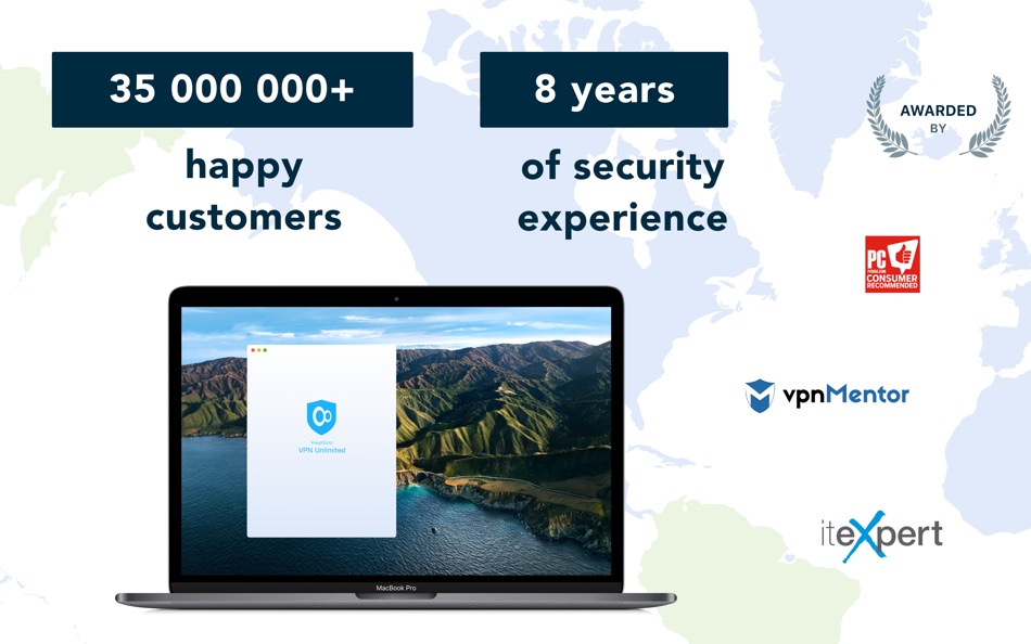 #4. VPN Unlimited for Mac (macOS) Door: KeepSolid Inc.