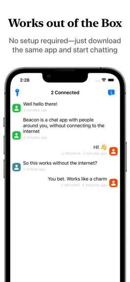 Game screenshot Beacon: Offline Chat apk