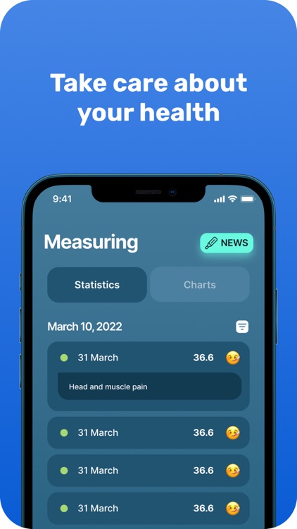 Notebook for body temperature screenshot-4