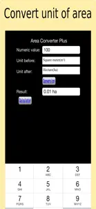 Area Converter Plus screenshot #2 for iPhone