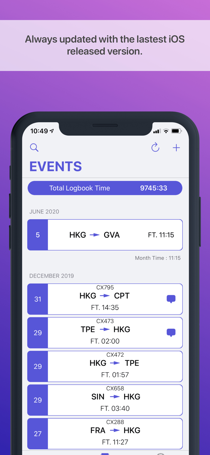 Air Pilot Logbook - Airlines