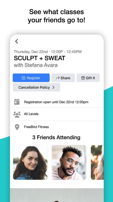 FreeBird Fitness Screenshot