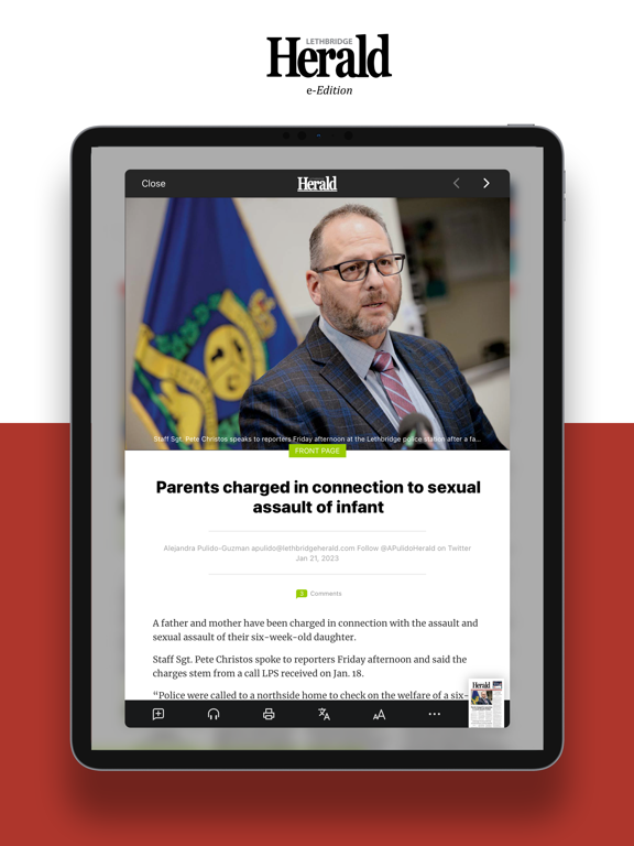 Screenshot #6 pour Lethbridge Herald e-Edition