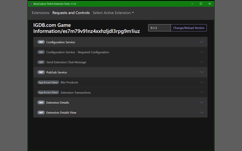 App screenshot