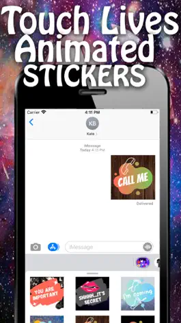Game screenshot Touch Lives Animated Stickers apk