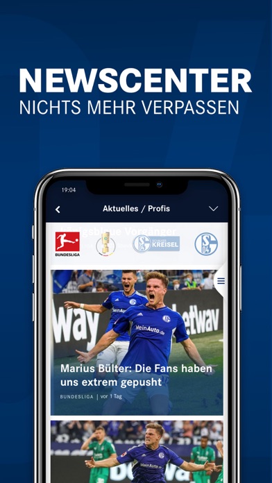 Schalke 04 - Offizielle App Screenshot