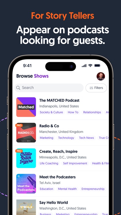 MatchMaker Podcasters & Guests