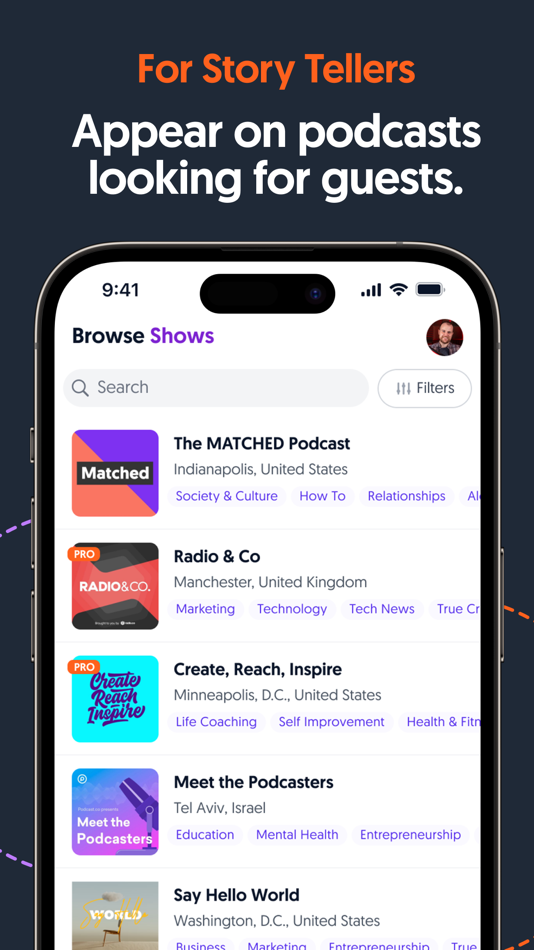 #2. MatchMaker Podcasters & Guests (iOS) 由: Podcasting Ltd