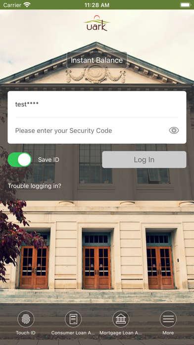 UARK FEDERAL CREDIT UNION Screenshot