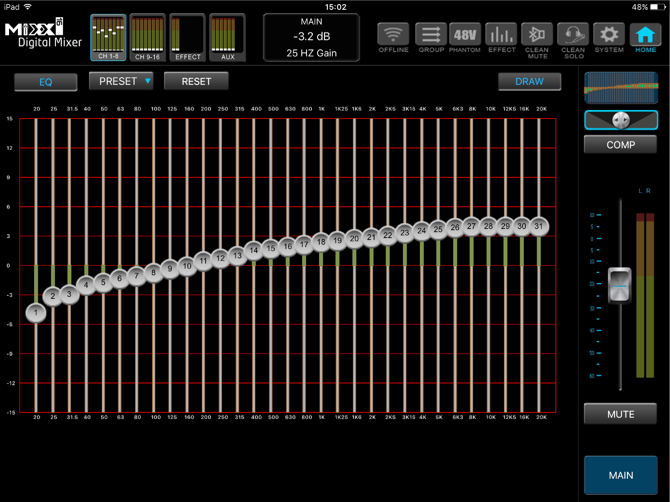 MIXX16 Digital Mixer screenshot 3