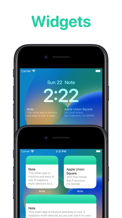 Note: Widget Notes App